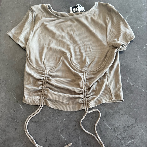 Princess Polly Tops - Princess Polly Khaki Stormi Top